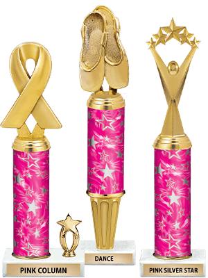 Pink Silver Stars