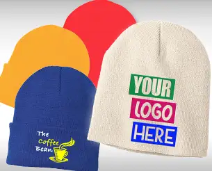 embroidered beanies